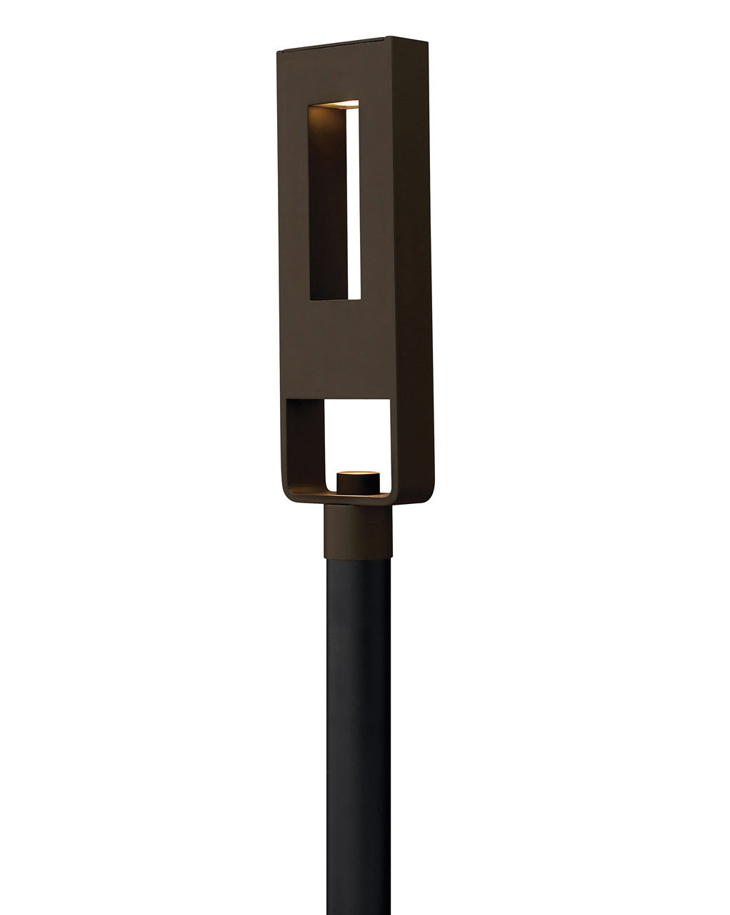 Atlantis LED Post Top or Pier Mount Light Fixture - Bronze Outdoor Lighting for Patio, Garden, and Driveway