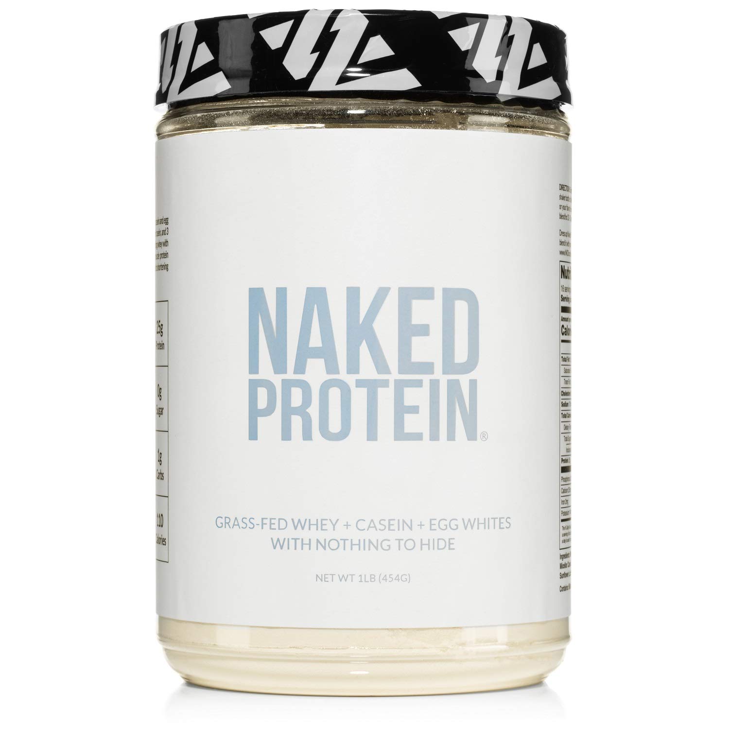 Naked Protein Powder Blend - Egg, Whey & Casein Protein Powder for Muscle Recovery & Growth | Post-Workout & Meal Replacement Supplement