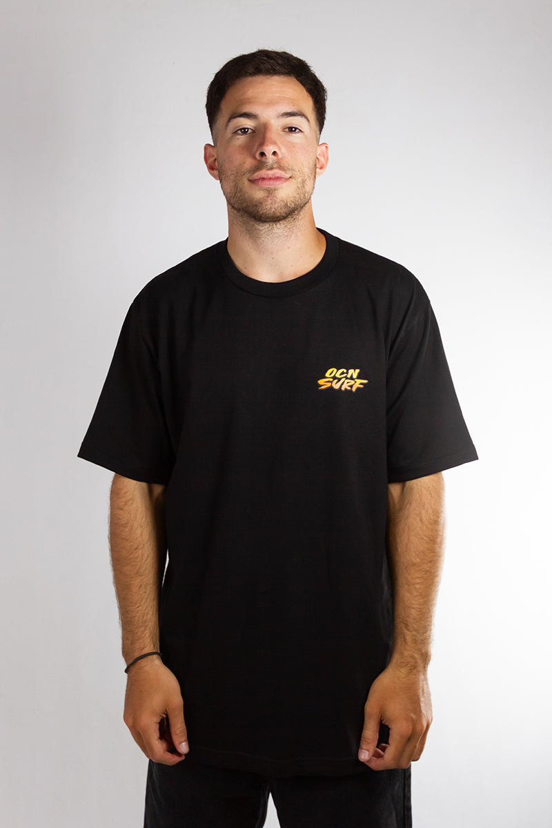 Premium OCN H Men's T-Shirt - Black (Size L) - Comfortable & Stylish for Casual Wear, Gym, and Everyday Outfits