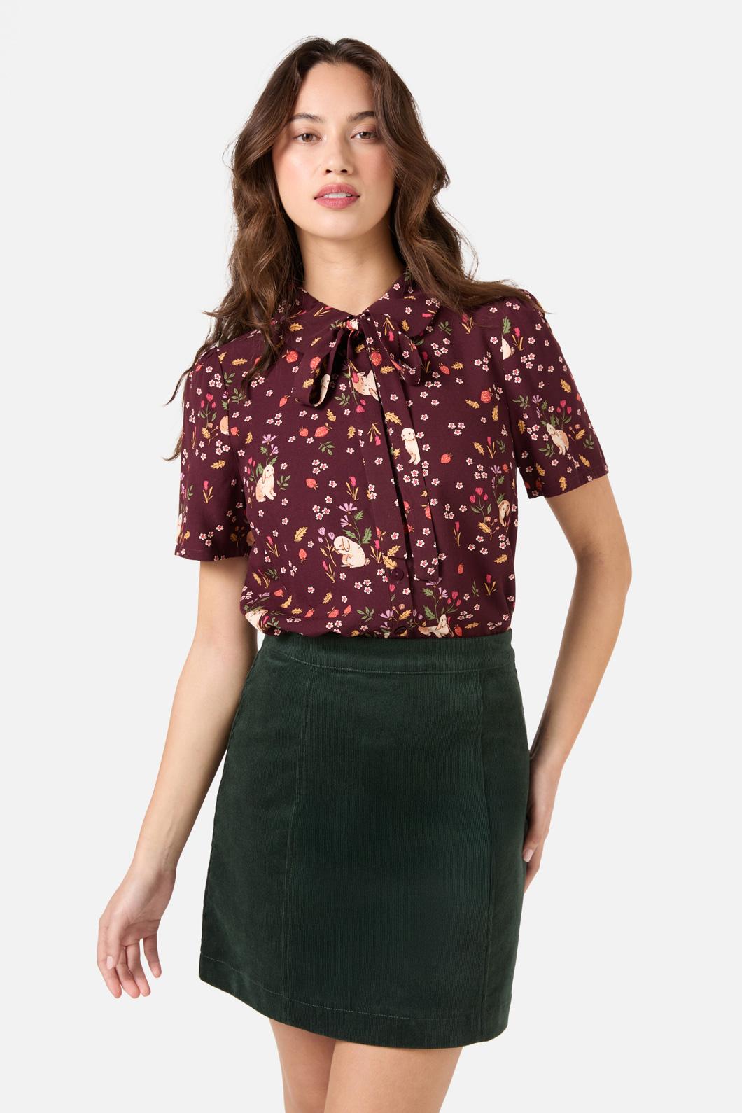 Coco Rabbit Women's Short Sleeve Blouse - Casual Summer Tops for Women, Perfect for Beach, Vacation and Everyday Wear