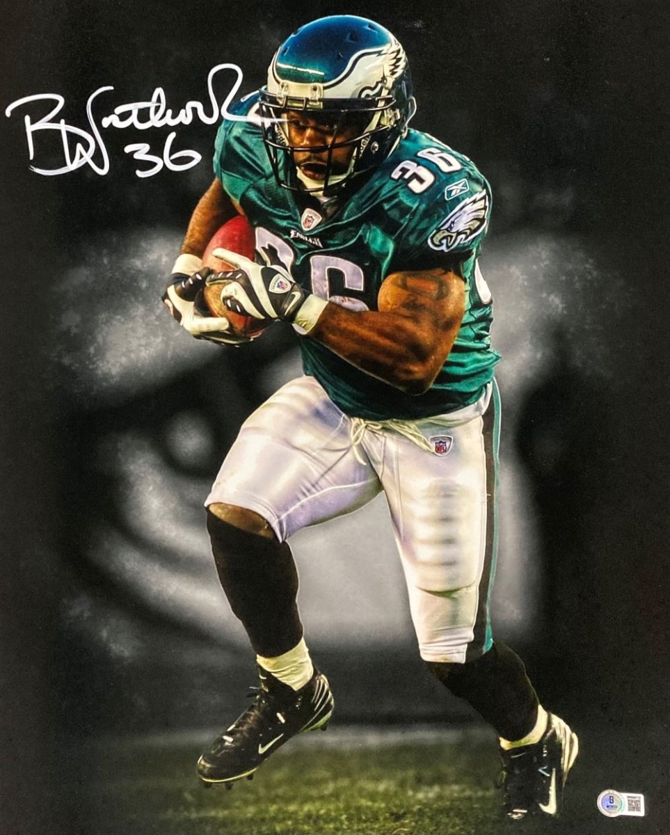 Brian Westbrook Autographed 16x20 Philadelphia Eagles Photo with COA - Perfect for Eagles Fans, Sports Memorabilia Collectors & Man Cave Decor