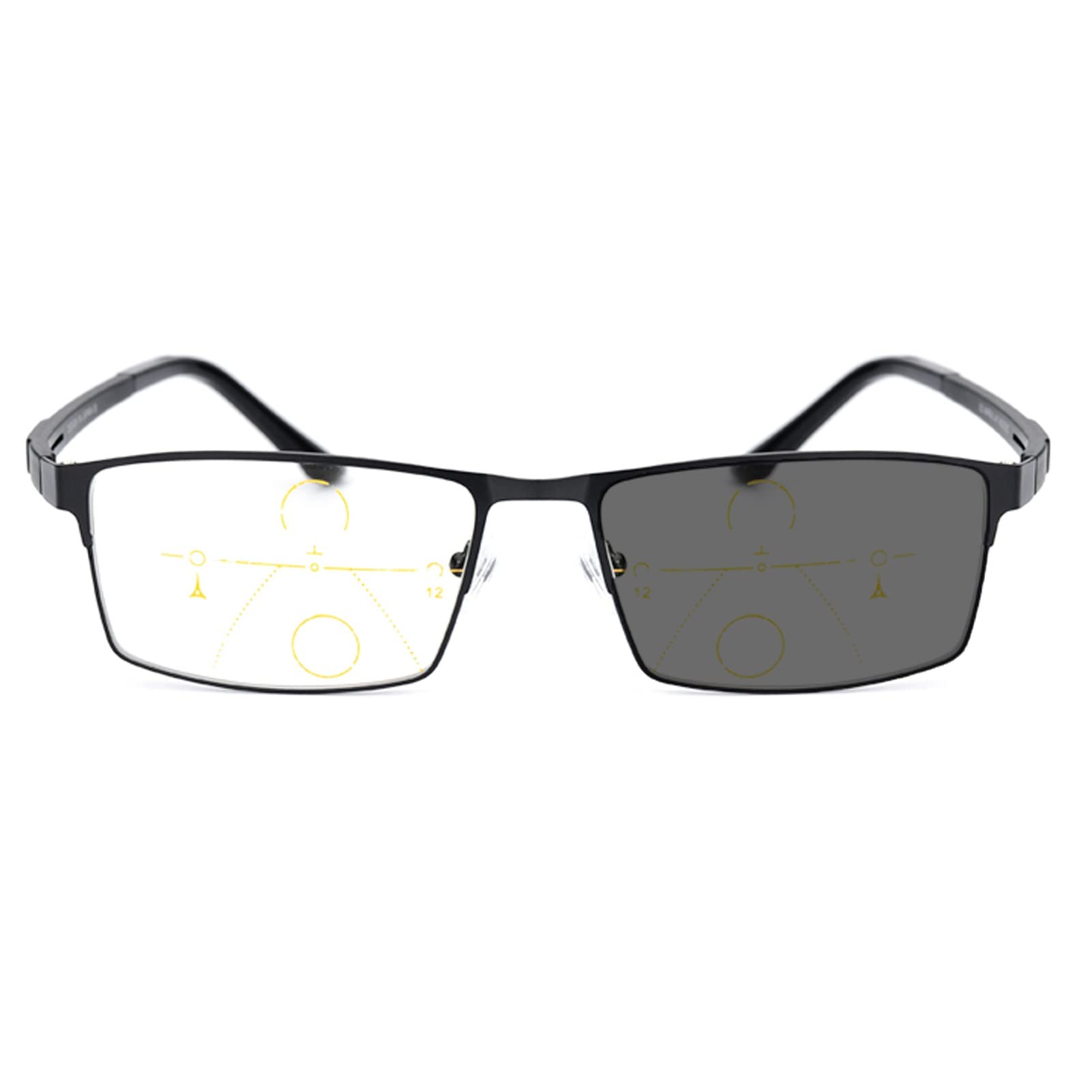 Progressive Multifocal Reading Glasses with Photochromic Lenses - Computer Readers for Men & Women - Perfect for Indoor Reading, Outdoor Activities & Digital Screen Use