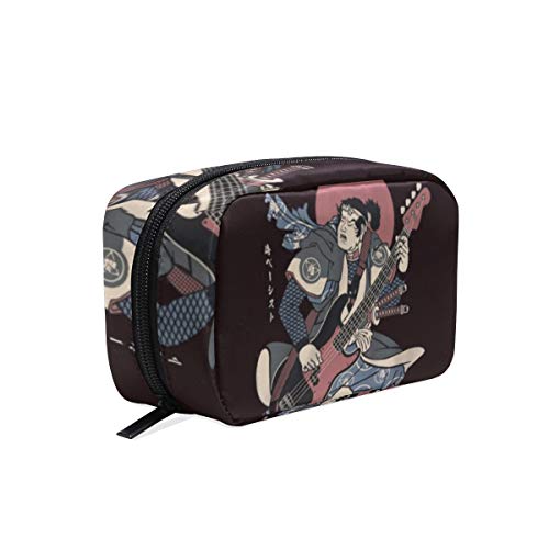 Samurai Ninja Print Travel Makeup Pouch - Cosmetic Organizer for Women & Girls | Perfect for Travel & Daily Use