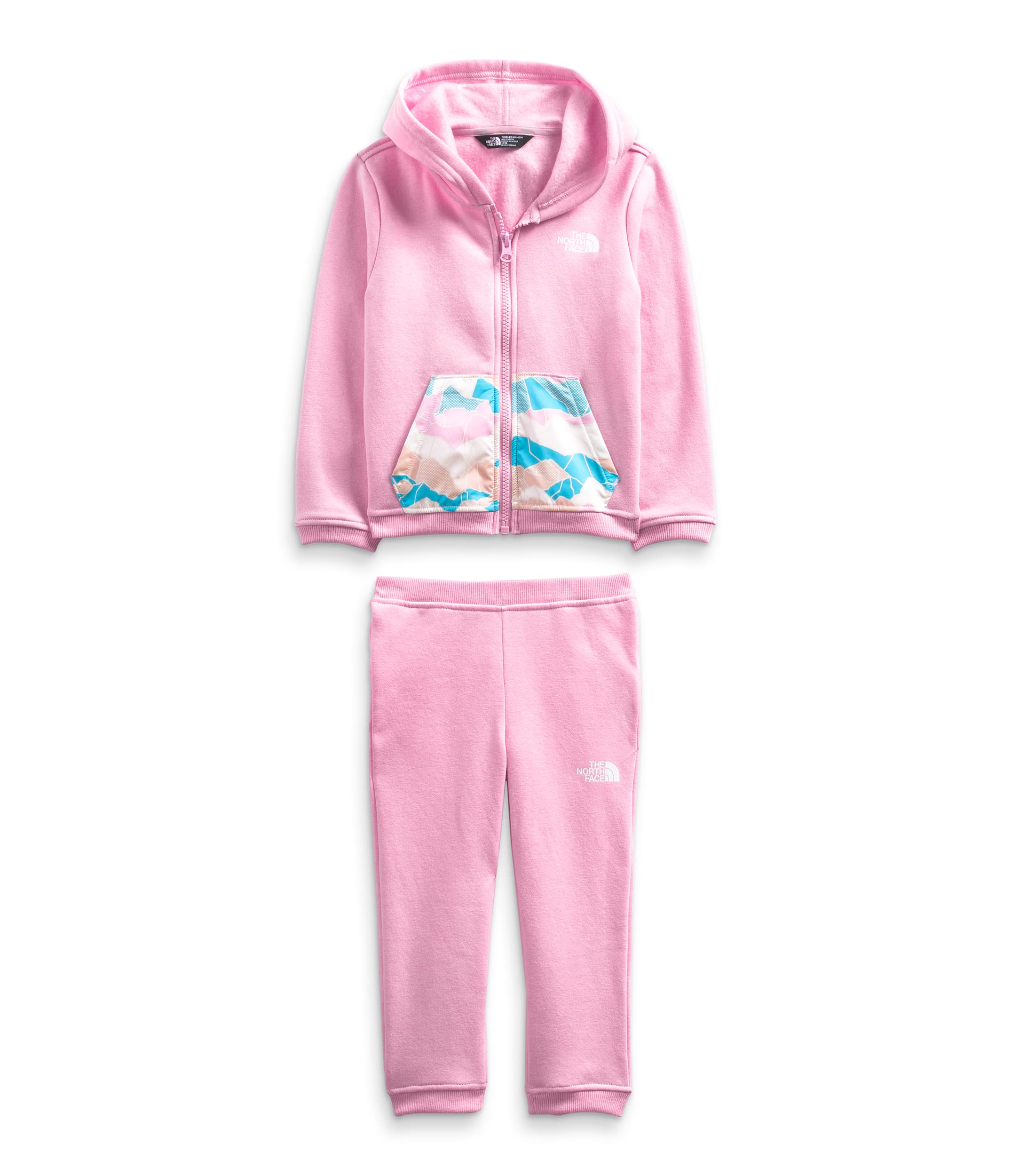 THE NORTH FACE Toddler Fleece Jacket & Pants Set - Soft & Warm Winter Outfit for Kids, Lilac Sachet Pink, Size 6T - Perfect for Outdoor Adventures, Playdates & Cold Weather Activities