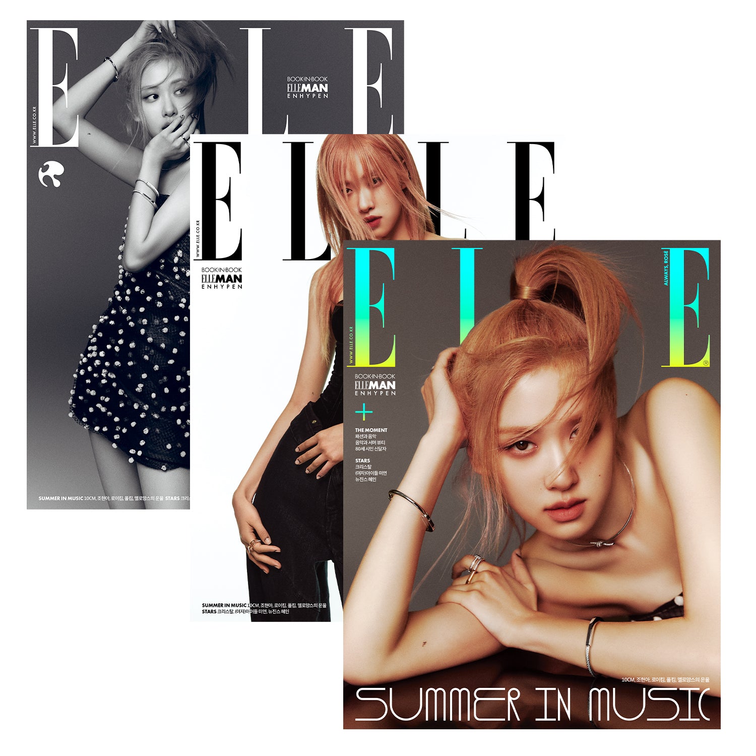 ELLE Magazine June 2023 Issue Featuring ROSÉ from BLACKPINK - K-Pop Fashion & Beauty Inspiration for Fans & Collectors | Perfect for K-Pop Merchandise Collections, Room Decor & Gift Ideas