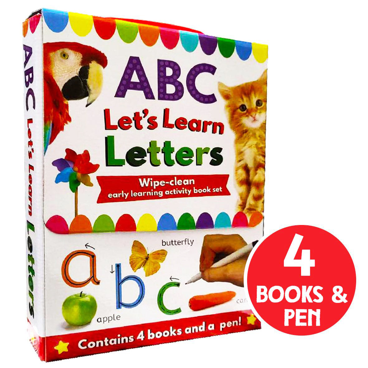 ABC Let's Learn Numbers: Wipe Clean Early Learning Activity Book Set for Kids - Fun Preschool Math Workbook with Reusable Pages | Perfect for Homeschooling, Classroom & Travel Learning Activities