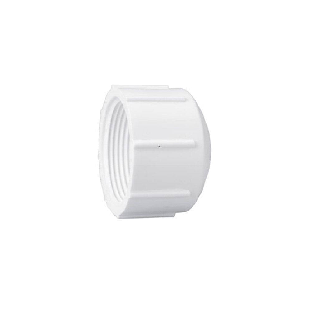 Schedule 40 PVC Cap FPT - Durable PVC Pipe Fitting for Plumbing & Irrigation Systems - Perfect for Water Supply, Drainage & DIY Projects