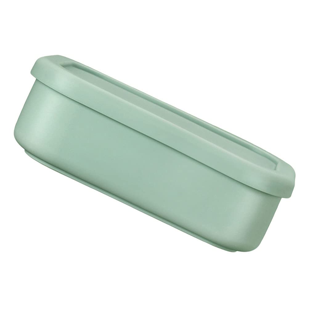 Cabilock 3-Compartment Bento Box | Eco-Friendly Silicone Lunch Food Container | Leak-Proof Meal Prep Storage Box (Green) | Perfect for Office, School & Picnic Lunch