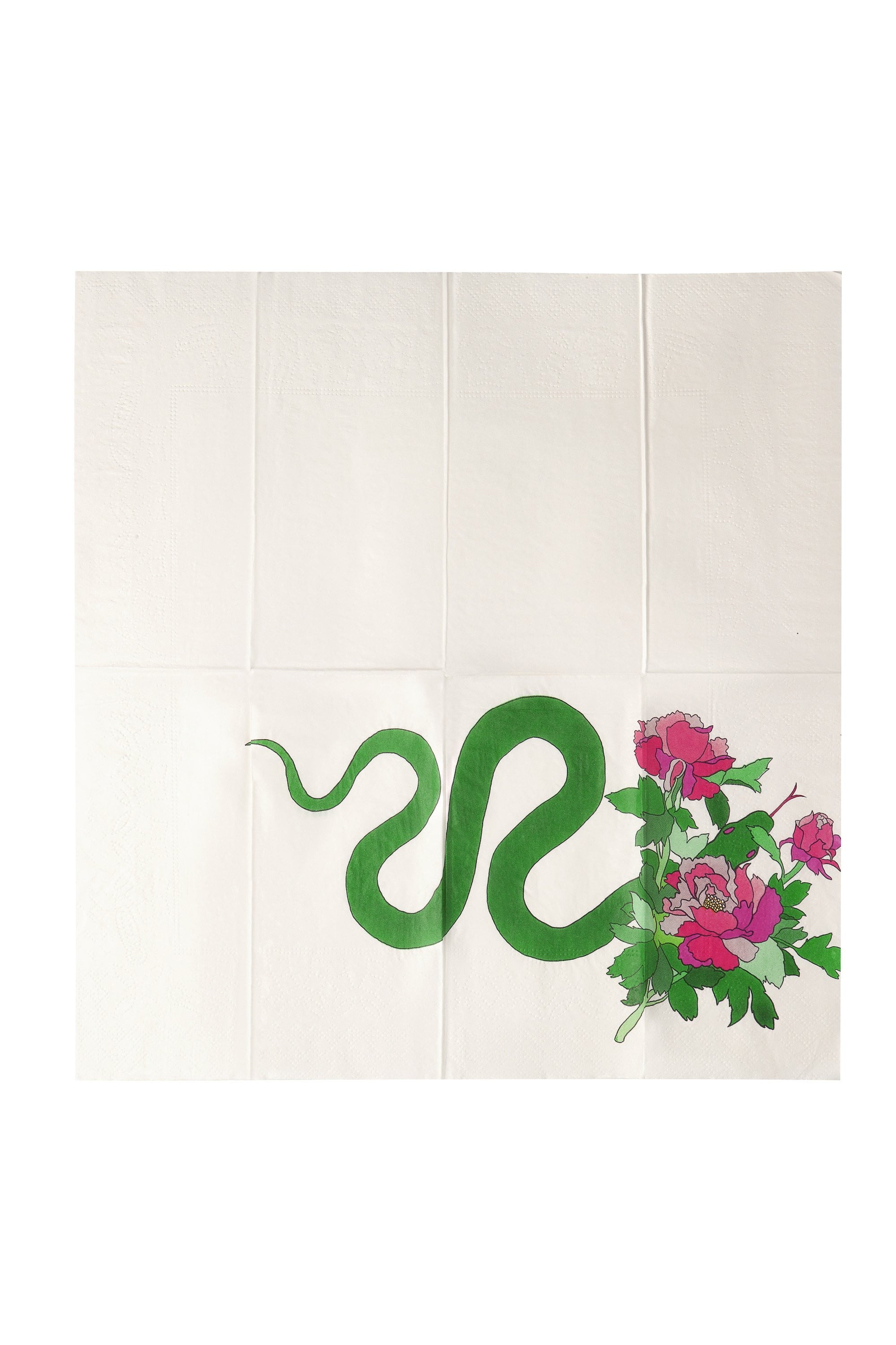 Premium Serpent Design Paper Napkins - Pack of 20 - Elegant Dinner Party & Holiday Table Decor - Perfect for Weddings, Birthdays, and Special Occasions