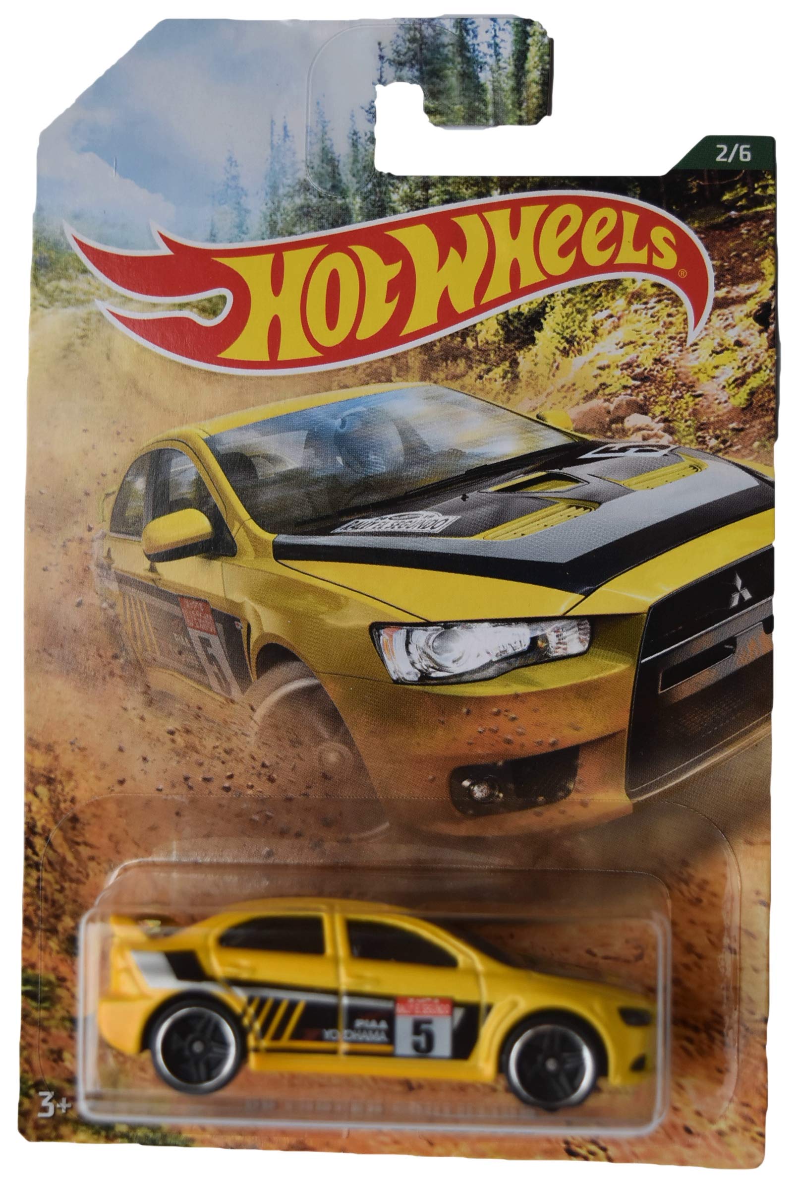 Hot Wheels 2008 Mitsubishi Lancer Evolution Diecast Car 1:64 Scale - Yellow Collectible Toy for Kids & Adults | Perfect for Display, Gifts, and Racing Play Scenes