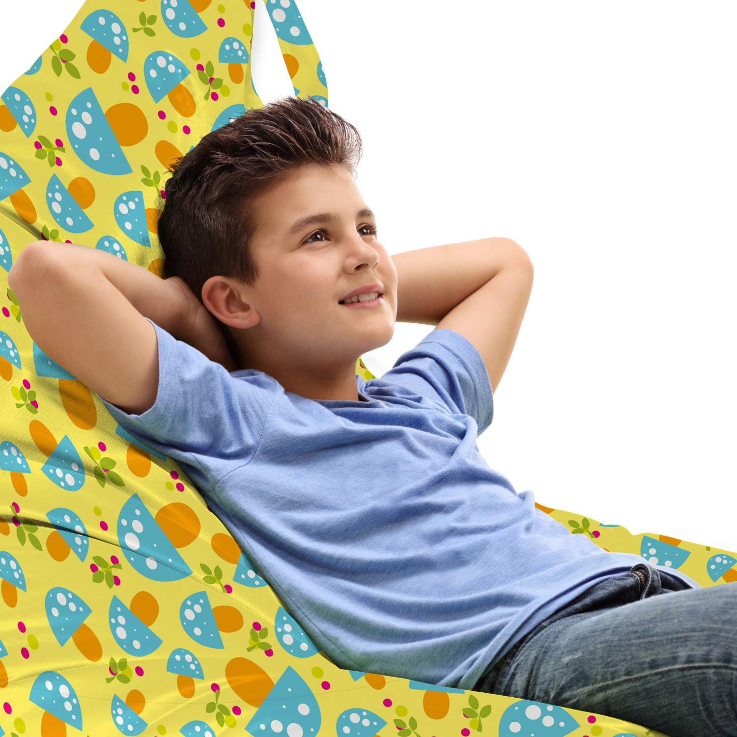 Ambesonne Mushroom Lounger Chair Bag - Large Storage with Handle for Camping & Home