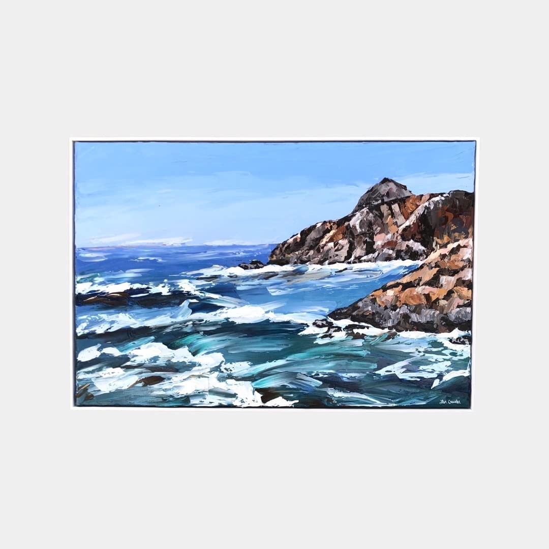 18x24 Inch White Floater Wood Frame for 0.75