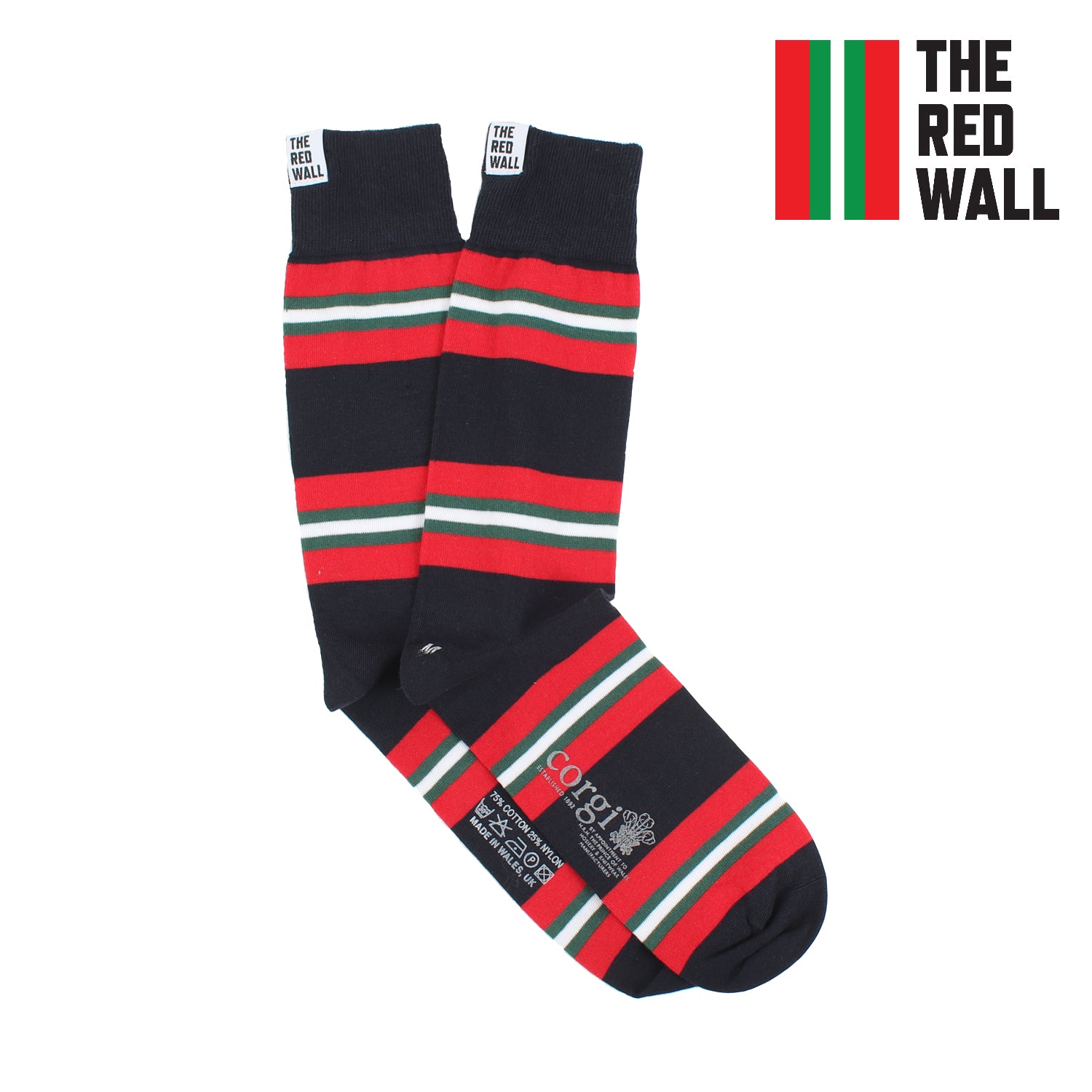 Red Striped Cotton Socks for Men & Women - Soft Breathable Casual Socks for Everyday Wear, Workout, and Home Comfort