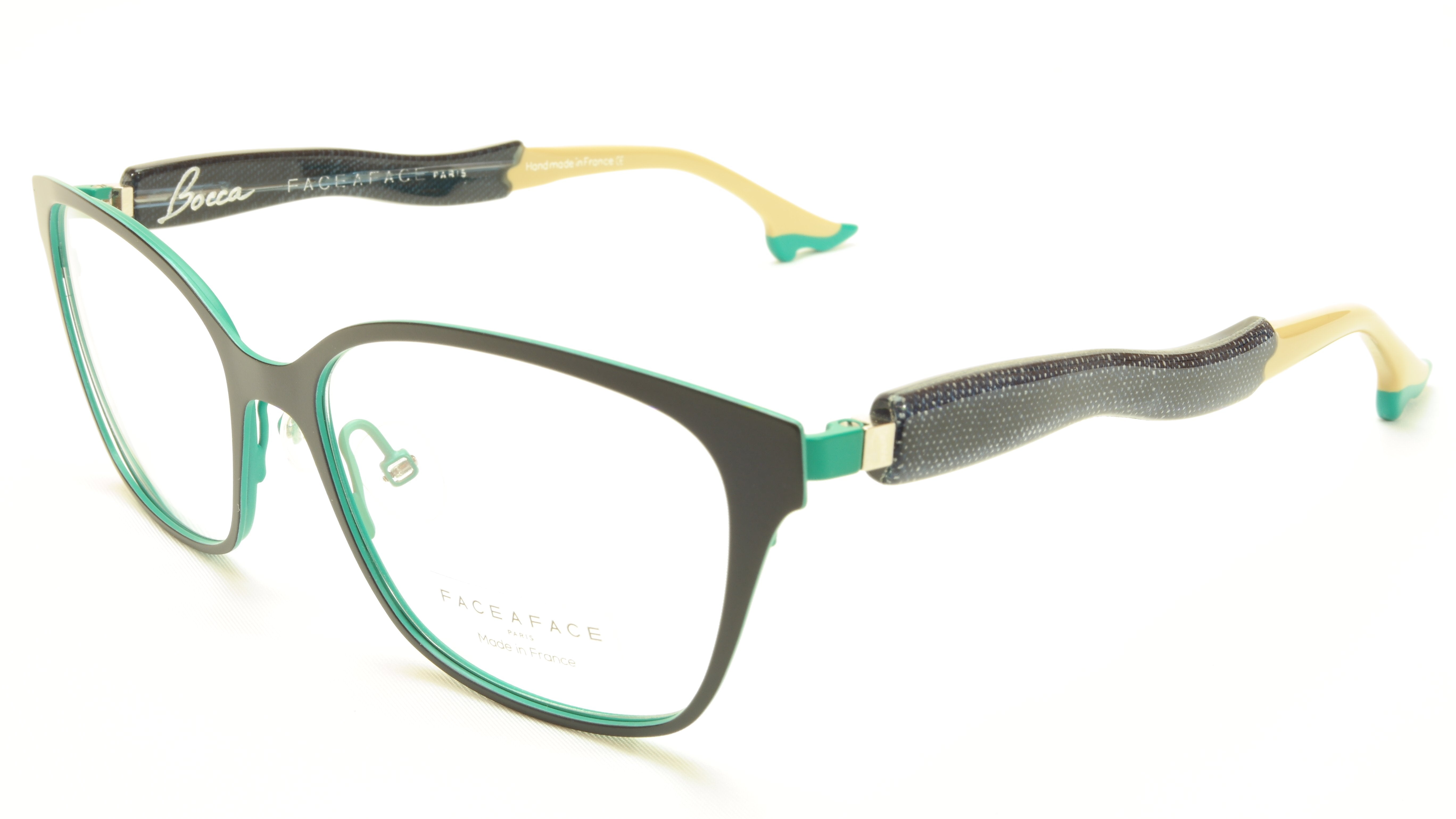 Face A Face Bocca City 4 Color 9397 Eyeglasses - French Made Acetate Frame (54-16-142) - Perfect for Office, Reading & Fashion Accessories