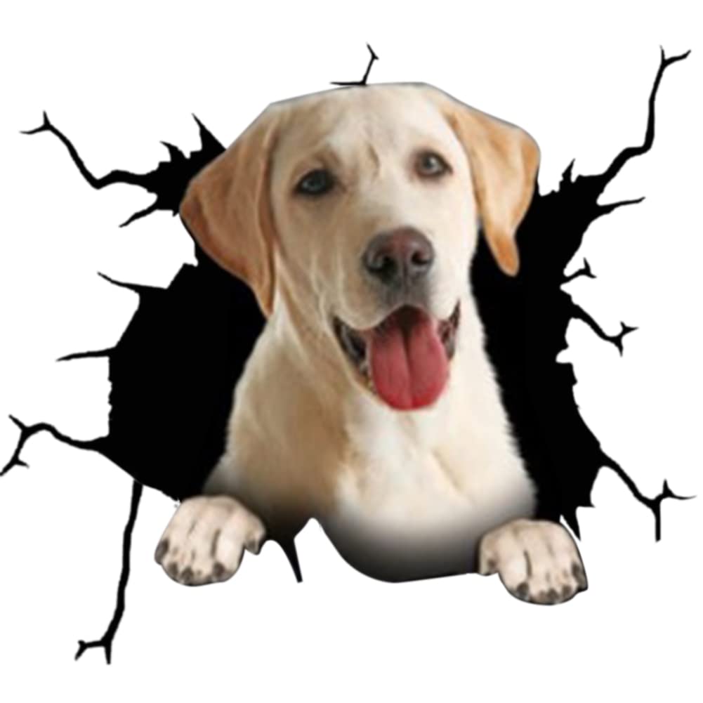 4Pack 3D Funny Dog Car Stickers - Waterproof Vinyl Window Clings for Cars, Home & Office Decor - Cute Animal Decals for Vehicles, Laptops, Walls - Perfect Pet Lover Gift for Dog Owners