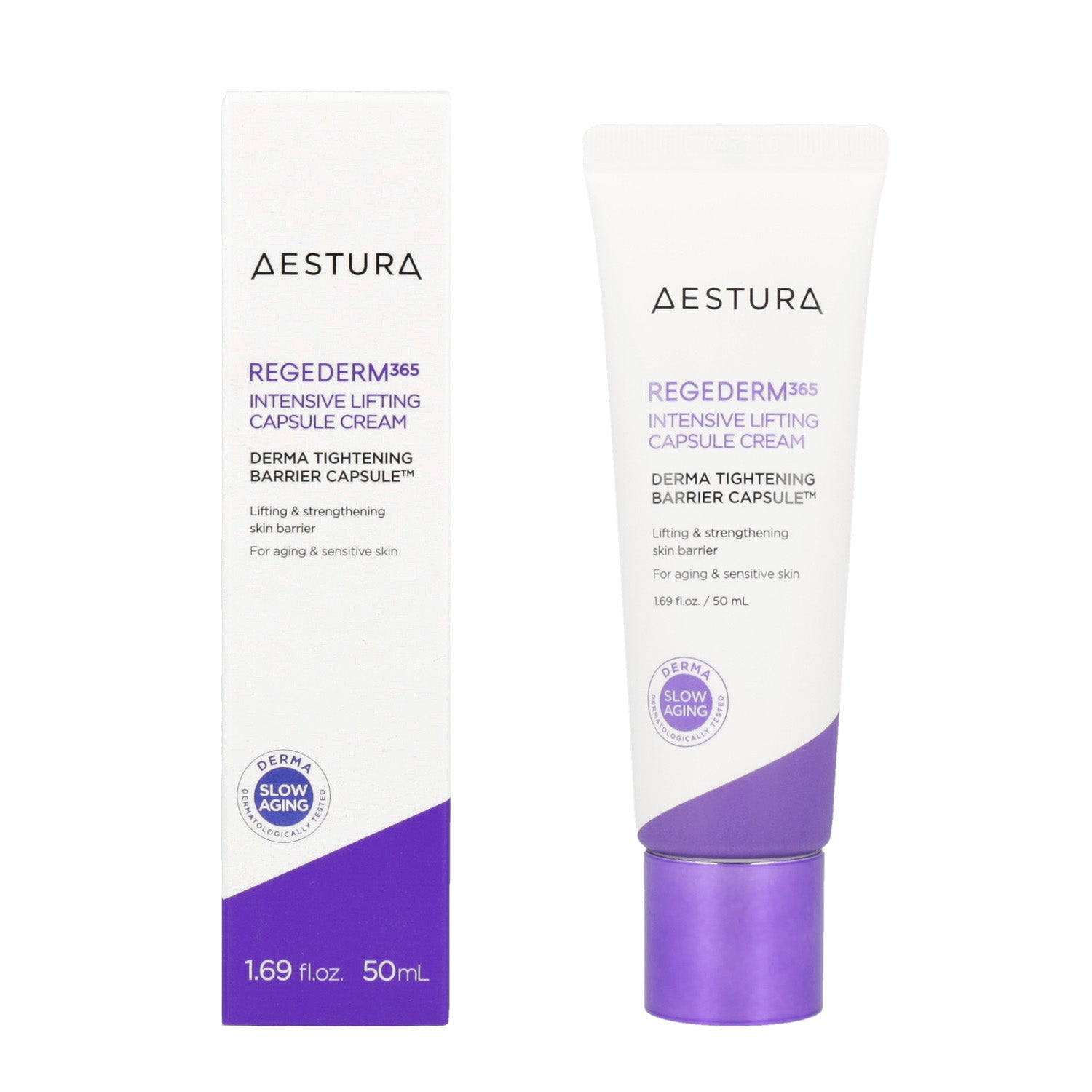 AESTURA Regederm365 Intensive Lifting Capsule Cream 50ml - Anti-Aging Face Moisturizer for Wrinkles & Firming - Perfect for Daily Skincare Routine & Night Care