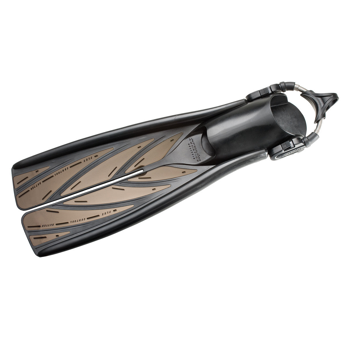 Atomic Aquatics Splitfins Open Heel Smoke - Premium Scuba Diving Fins for Comfort & Performance - Perfect for Snorkeling, Freediving & Underwater Photography