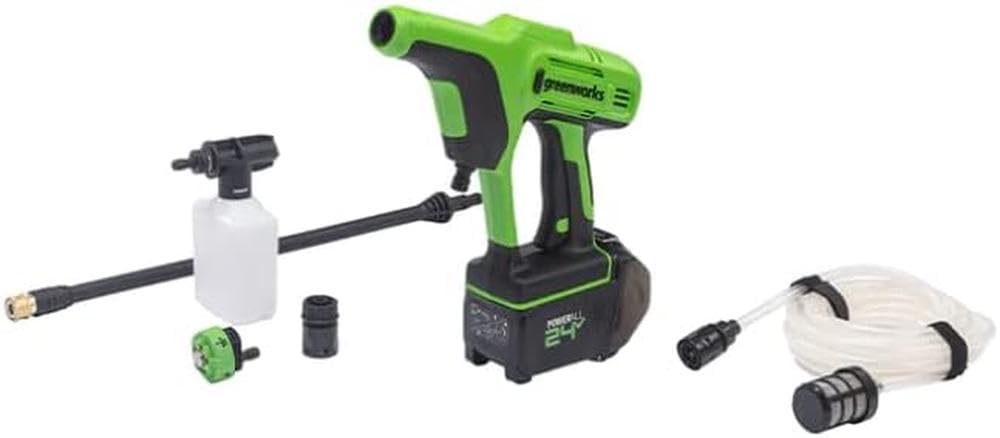 GreenWorks 24V 600PSI Cordless Electric Pressure Washer - Lightweight & Portable for Home, Car, Deck, Patio Cleaning (Battery & Charger Sold Separately)