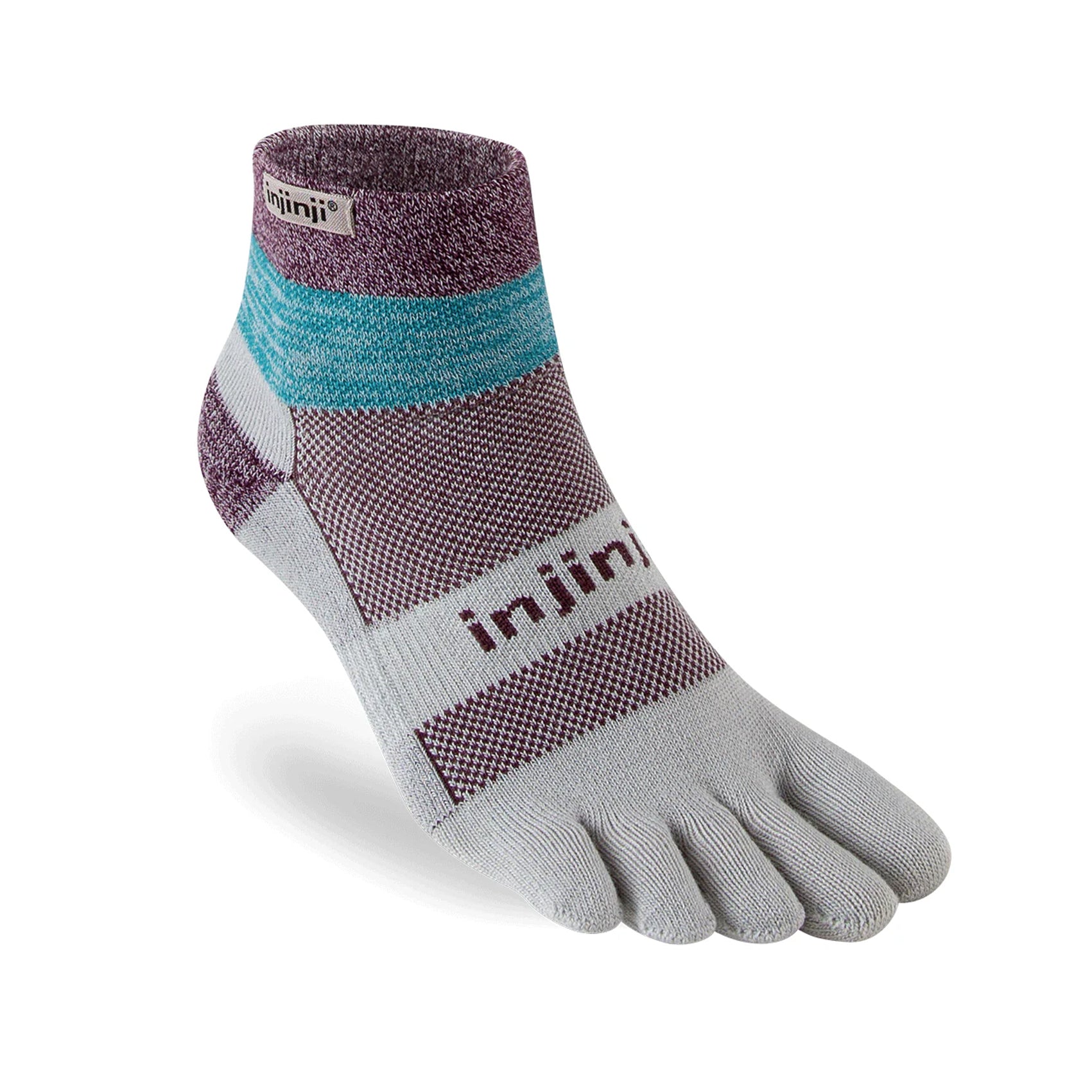 Unisex Injinji Trail Midweight Mini Crew Socks - Toe Socks for Hiking, Running & Outdoor Activities - Breathable & Comfortable for Men & Women