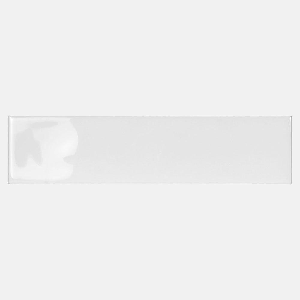 Metro White Wave 68x280 Glossy Ceramic Subway Tile - Perfect for Kitchen Backsplash, Bathroom Walls & Modern Interior Design