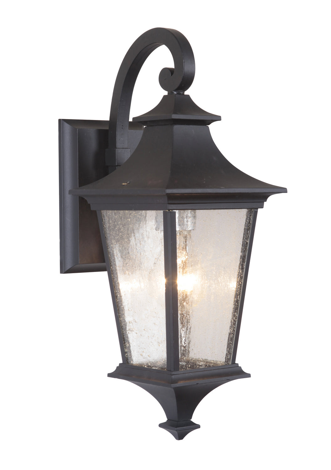 Argent One Light Wall Mount in Midnight - Modern Black Wall Sconce for Bedroom, Living Room, Hallway & Outdoor Lighting