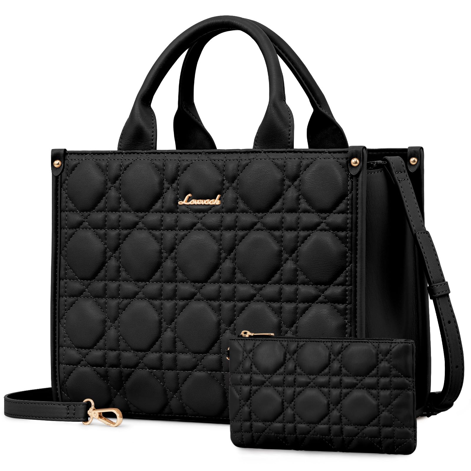 LOVEVOOK Women's Purses & Handbags - Stylish Shoulder Bags & PU Leather Top Handle Handbags for Ladies | Perfect for Work, Travel & Everyday Use