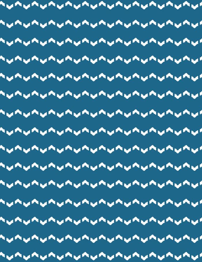 Fes Zag Wallpaper by Wallshoppe in Cadet Blue - Premium Peel and Stick Removable Wallpaper for Bedroom, Living Room, and Nursery Decor