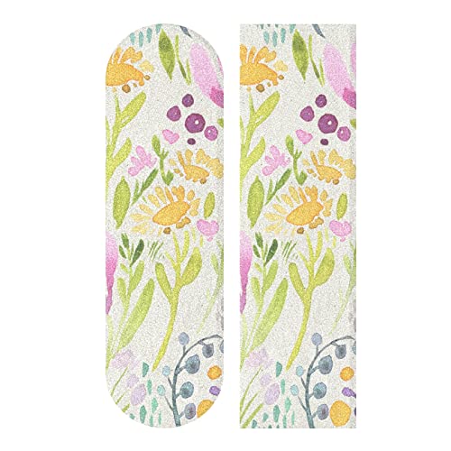 Pink Floral Skateboard Grip Tape - 44