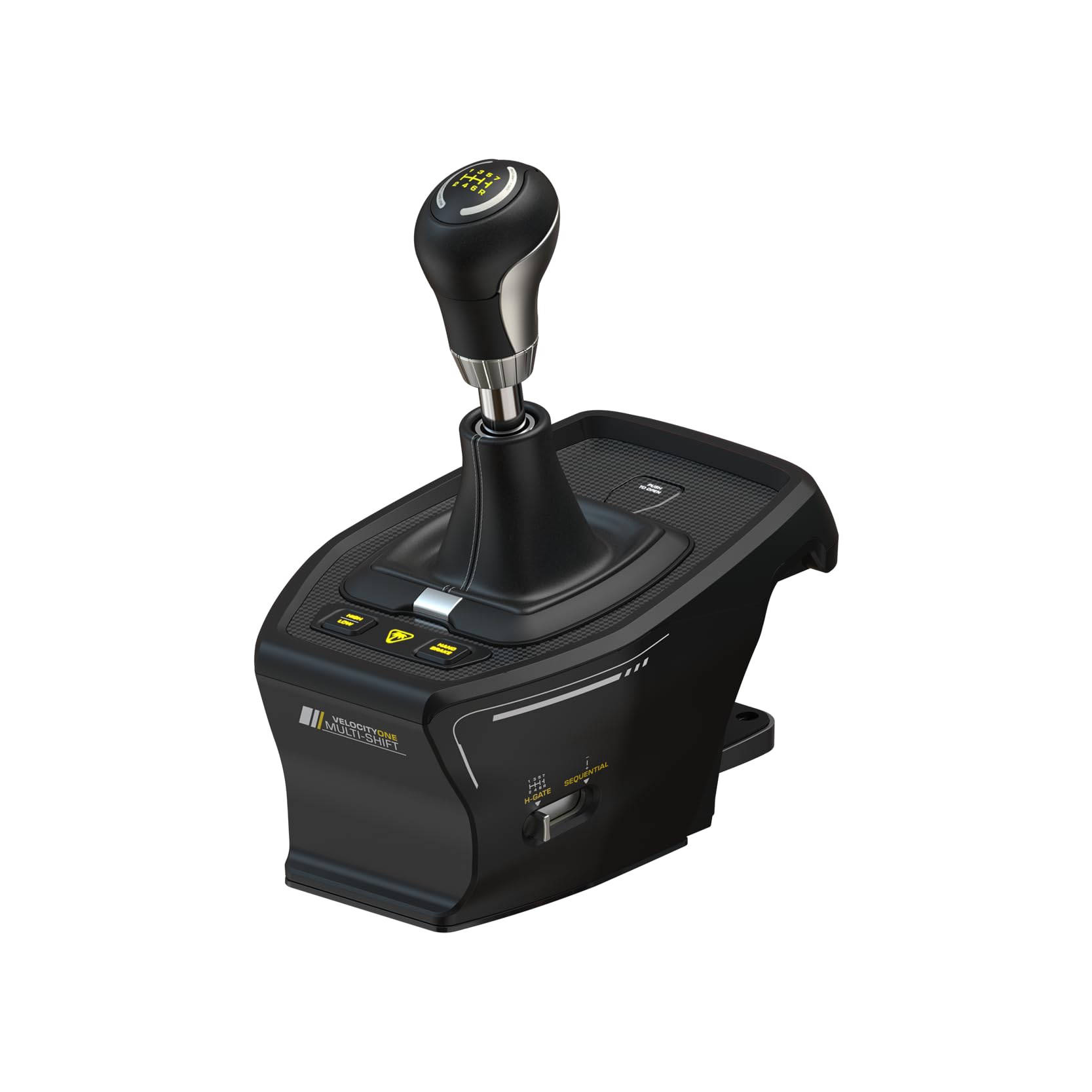 Turtle Beach VelocityOne Multi-Shift Sim Racing Shifter & Handbrake - 7-Speed H-Gate & Sequential Shifter with Hall-Effect Sensors for PC, Xbox Series X|S, Xbox One (Black) - Perfect for Racing Sims, Drifting & Professional Gaming Setups