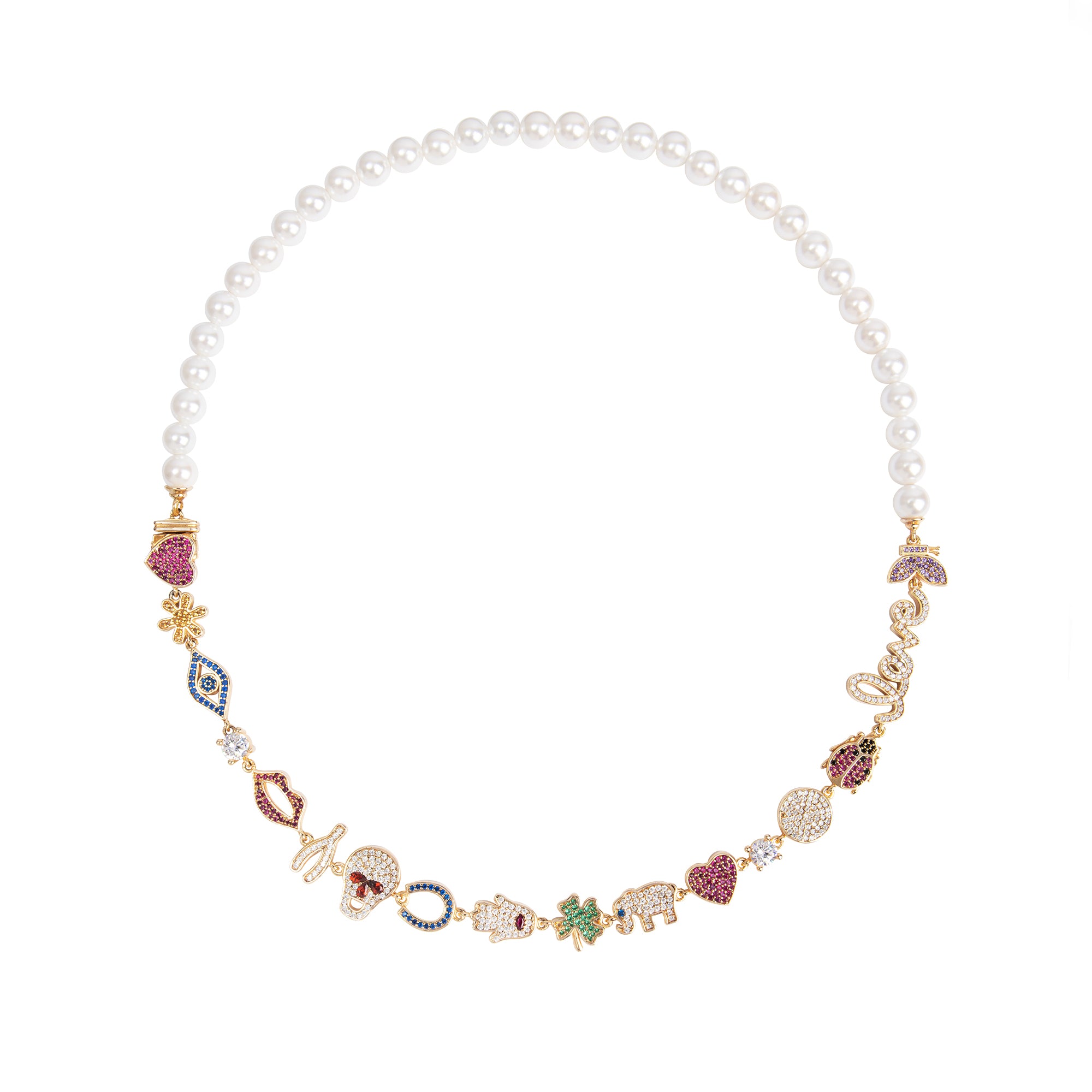 Seaside Treasures Emoji Pearl Necklace - Dainty Beach Jewelry for Women, Trendy Emoji Pendant Gift for Best Friends | Perfect for Summer Vacations, Beach Parties & Birthday Presents
