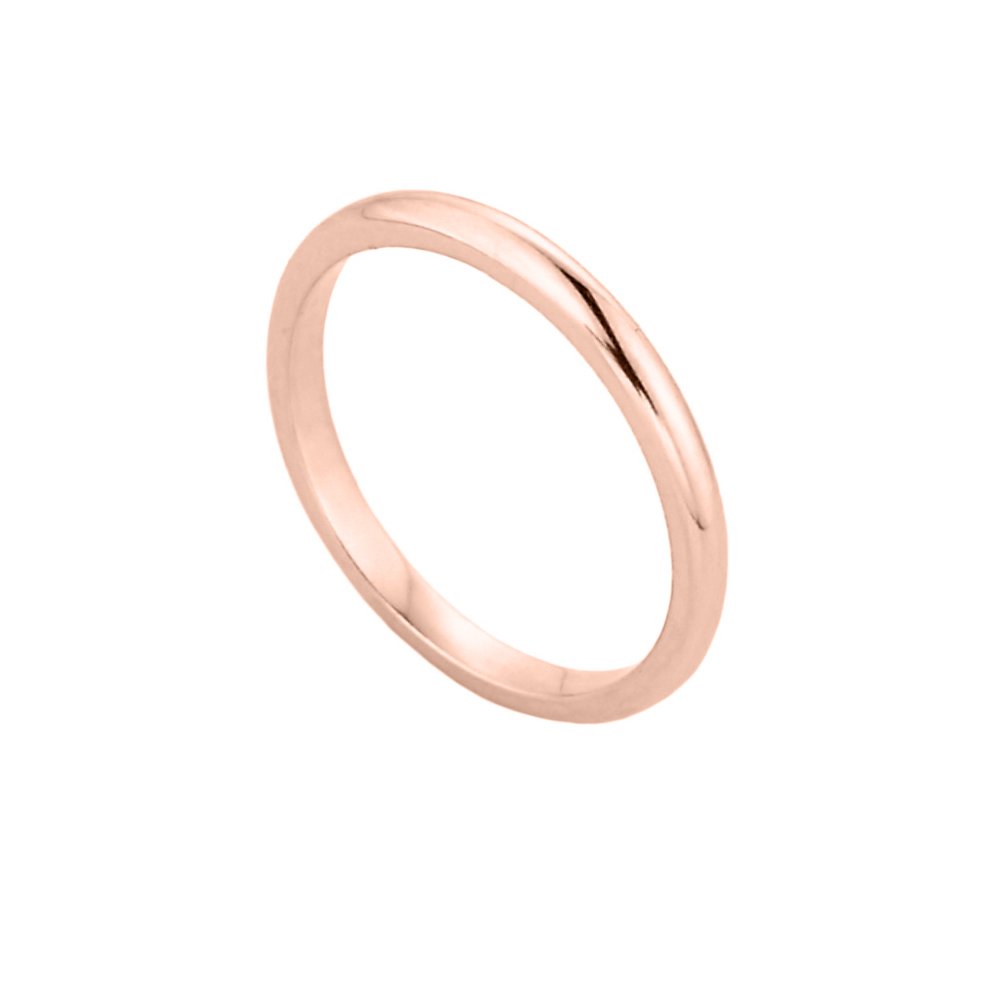10K Rose Gold Baby Ring - Dainty & Hypoallergenic for Newborns, Christenings & Special Occasions