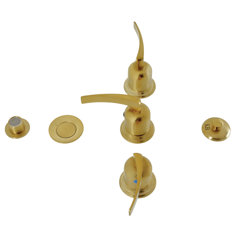 Kingston Brass KB6321EFL Centurion Three Handle Bidet Faucet