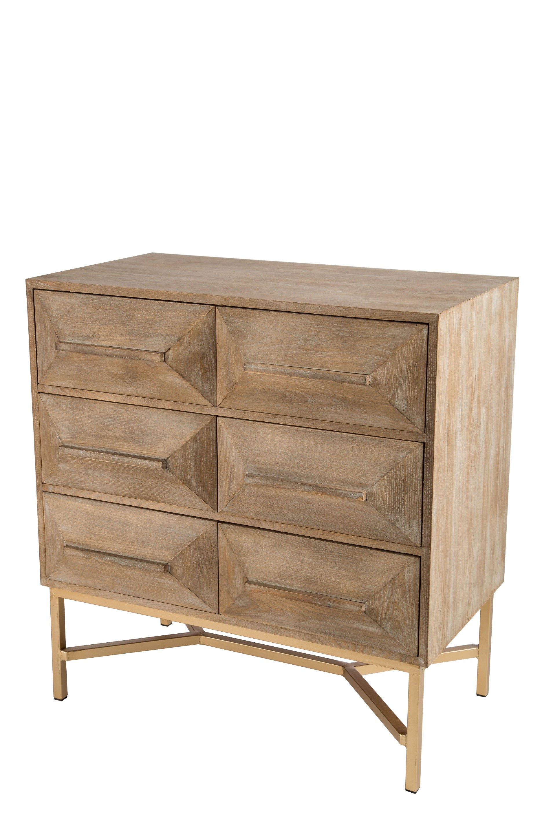 Le Marais Spike 31W Nightstand Chest - Modern Bedside Table with Drawer for Bedroom, Living Room & Guest Room Storage