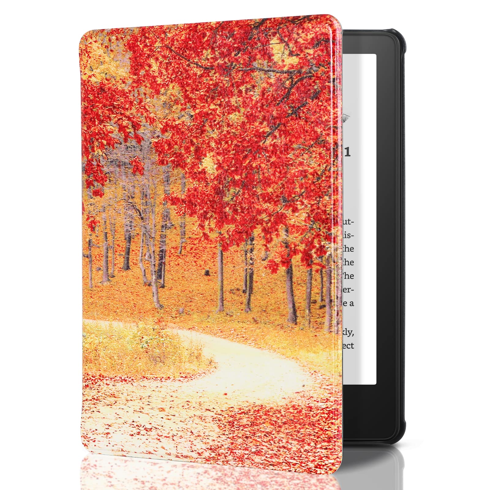 Premium PU Leather Case for Kindle Paperwhite 11th Generation (2021) & Signature Edition - Auto Sleep/Wake Cover with Secure Protection | Perfect for Reading, Travel & Daily Use