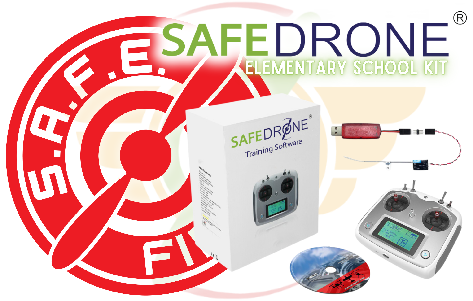 SAFEDrone 5: STEM Educational Drone Kit for Elementary School Students - Perfect for Classroom Science Projects & STEM Learning Activities
