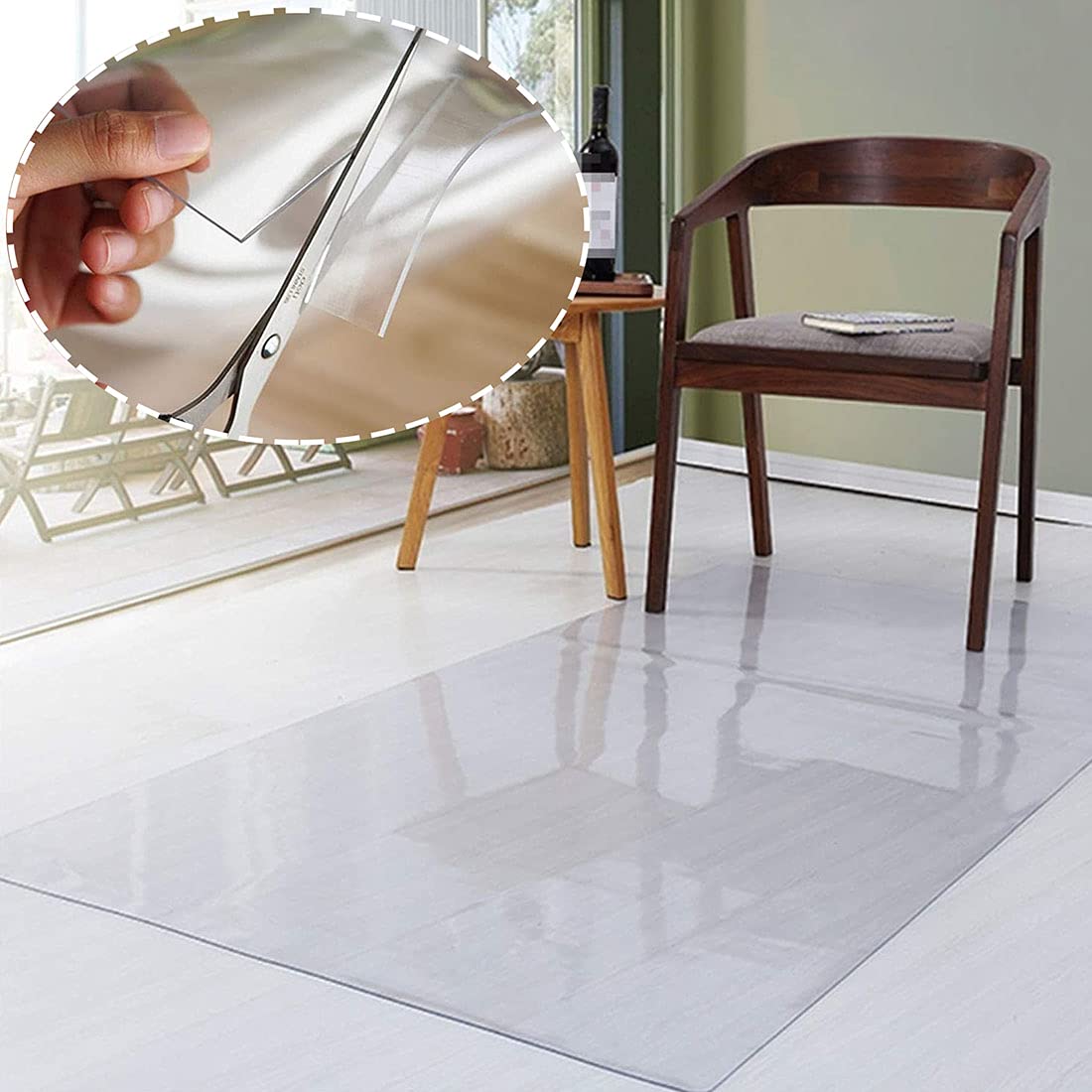 Eco-Friendly Hardwood Floor Protector - Office Chair Mat for Home & Office Use