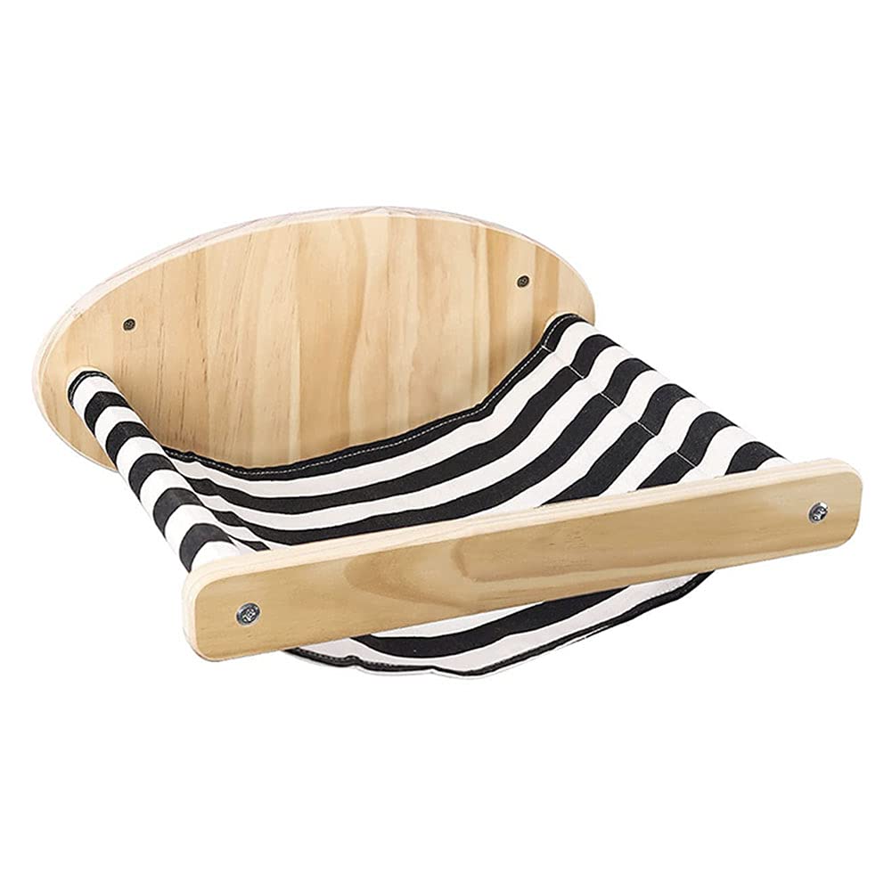Premium Wall-Mounted Cat Hammock - Large 39x19x30.4cm Kitty Lounger & Sleeping Shelf - Durable Cat Furniture for Indoor Climbing, Relaxing & Window Watching - Perfect for Apartments & Pet-Friendly Homes