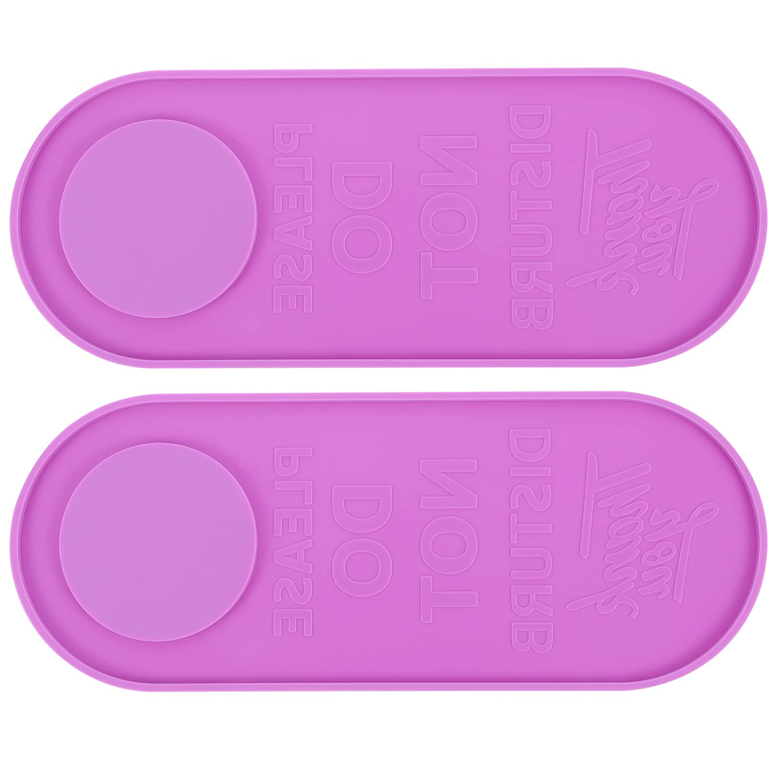 VICASKY 2-Pack Silicone Molds for DIY Door Decorations - Customizable Hanging Door Plates & Craft Projects - Perfect for Home, Office & Holiday Decor