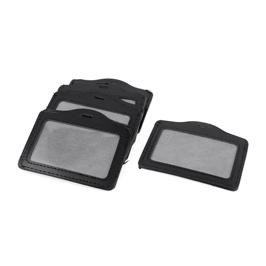 Faux Leather ID Card Holder 10pcs Black for Business & Credit Cards