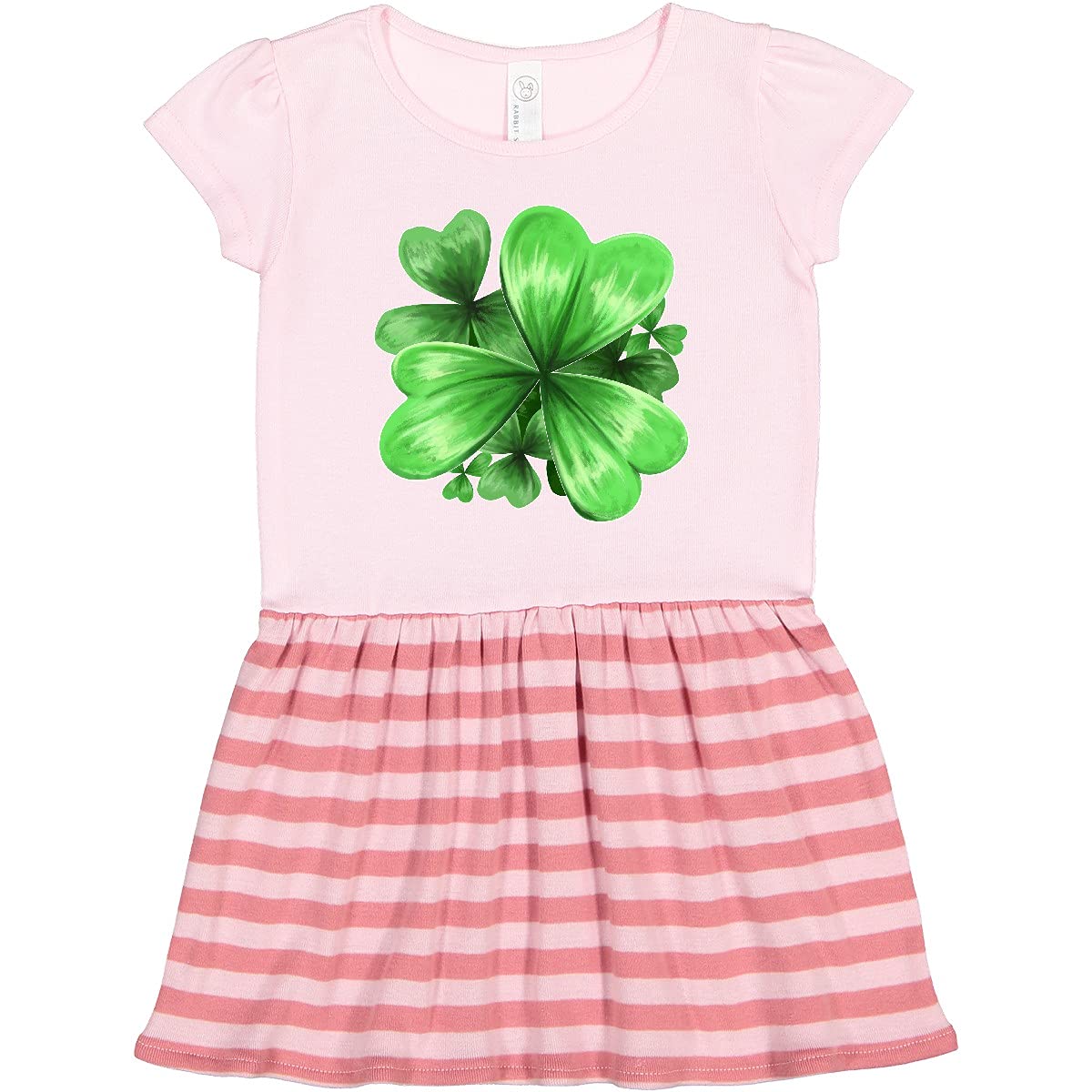 Inktastic Painted Clover Patch - Cute Shamrock Applique for St. Patrick's Day Toddler Dresses & Outfits | Perfect for Irish-Themed Parties, Baby Photo Shoots & Holiday Celebrations