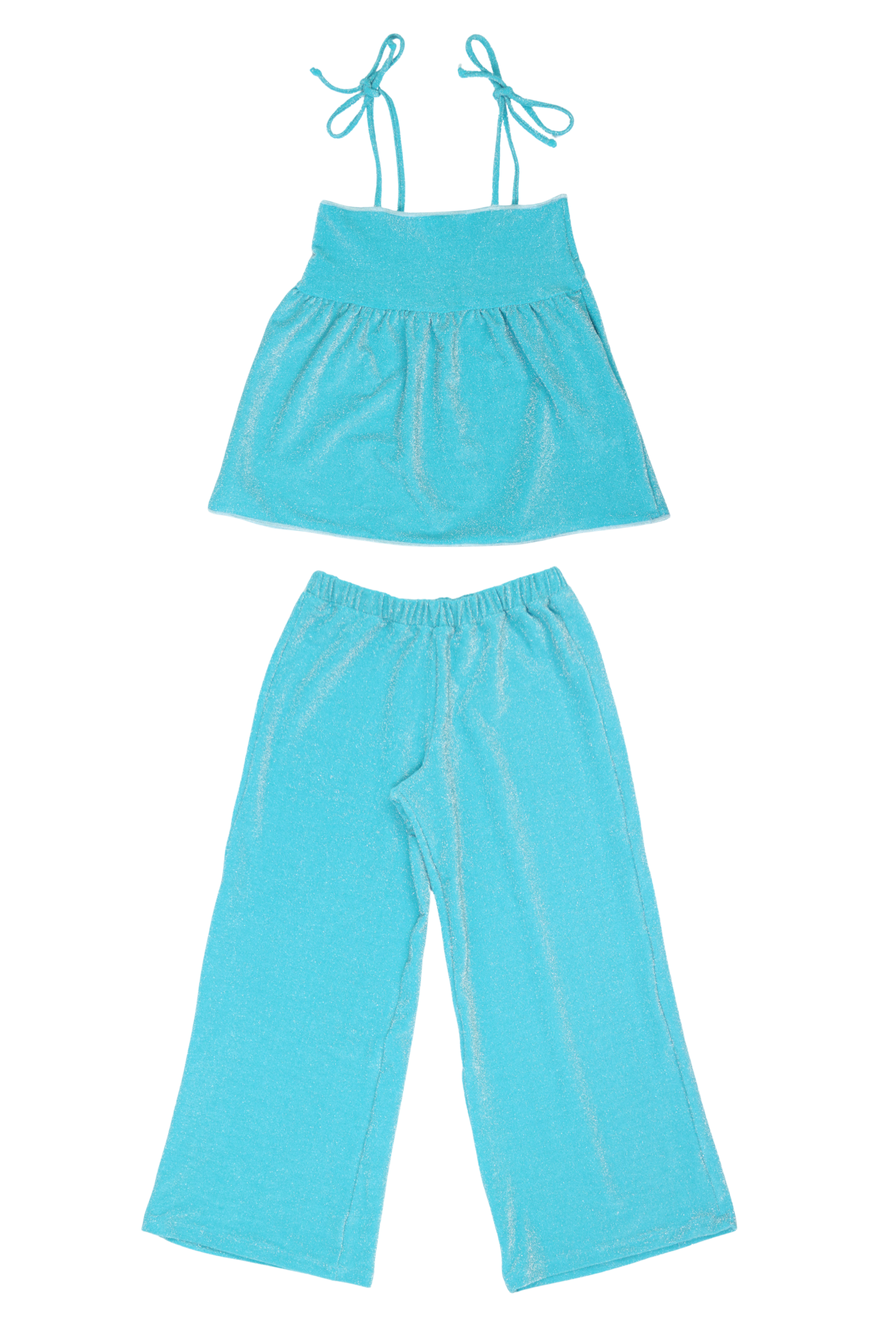 Vera Set Lurex Sky - Women's Elegant Lurex Knitwear Set for Party & Evening Wear | Perfect for Holiday Gatherings, Date Nights & Special Occasions