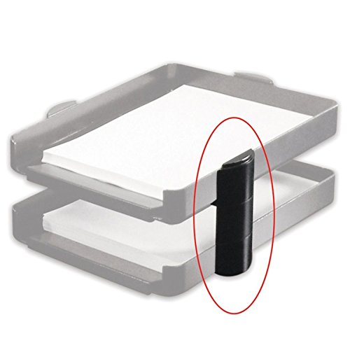 Office Depot Essential Elements Black Desk Tray Stacking Supports (62108) - Perfect for Office Organization & Paper Management