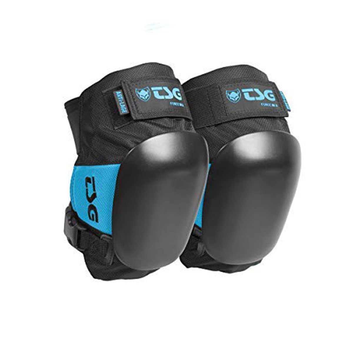 TSG Force III A & Force V Knee Pads - ACF Impact Protection for Skateboarding - Hardshell EVA Foam with Neoprene Straps - Certified Protective Gear for Adults - Slim Ergonomic Open Back Design - Perfect for Skateboarding, Rollerblading, and Extreme Sports