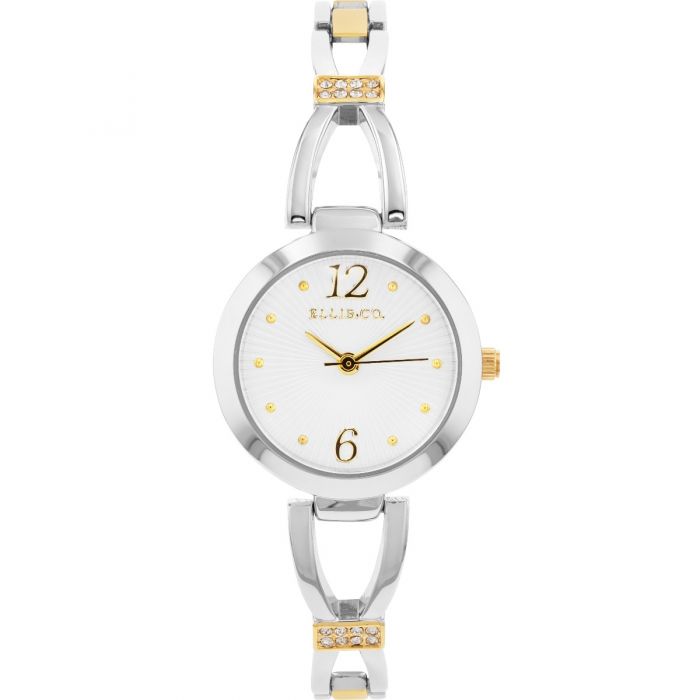 Ellis & Co 'Luna' Women's Fashion Watch - Elegant Rose Gold Stainless Steel Bracelet Watch with Crystal Accents | Perfect for Office, Party & Everyday Wear