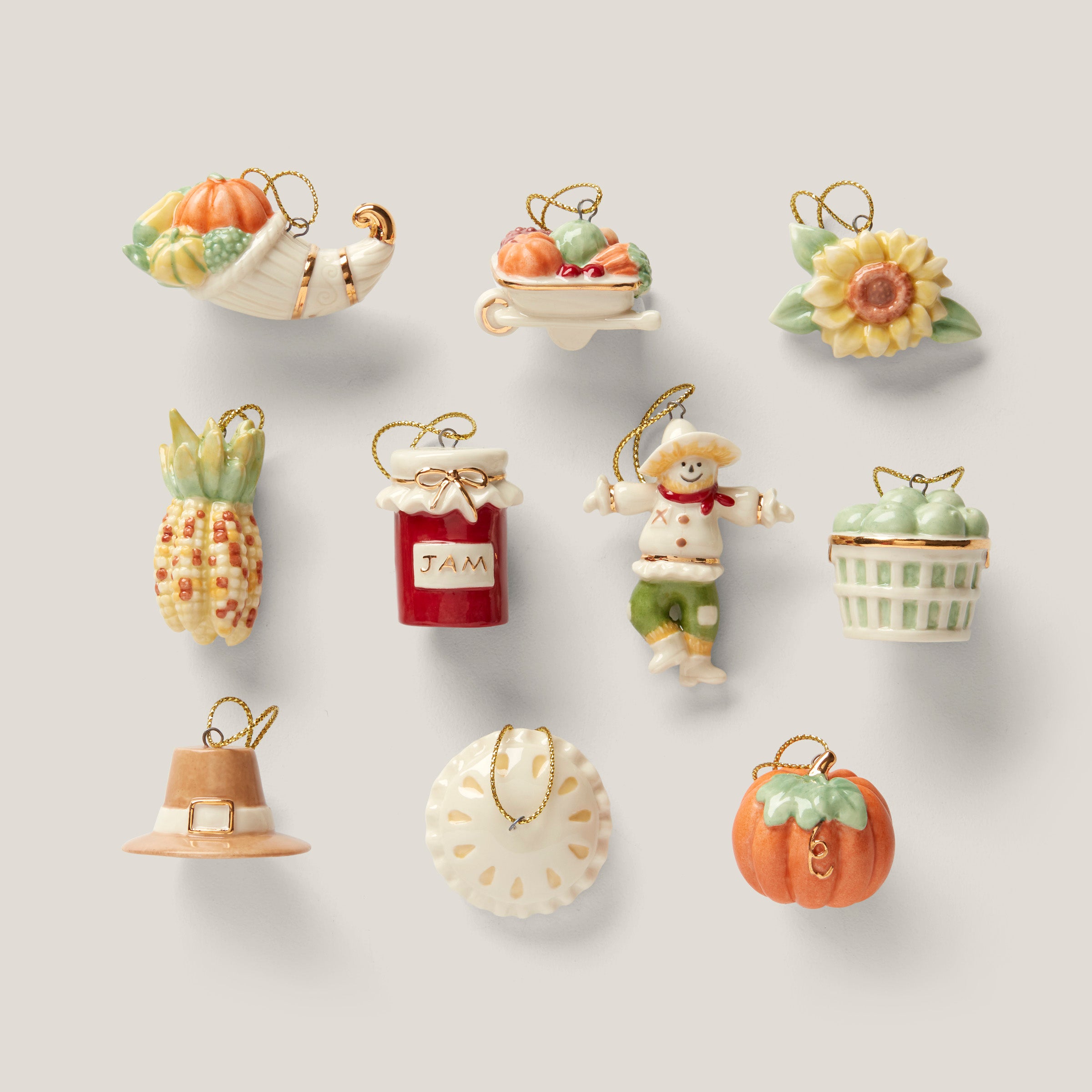 10-Piece Autumn Ornament Set - Fall Decor for Home, Thanksgiving & Halloween Tree Decorations - Perfect for Seasonal DIY Crafts and Holiday Party Decor
