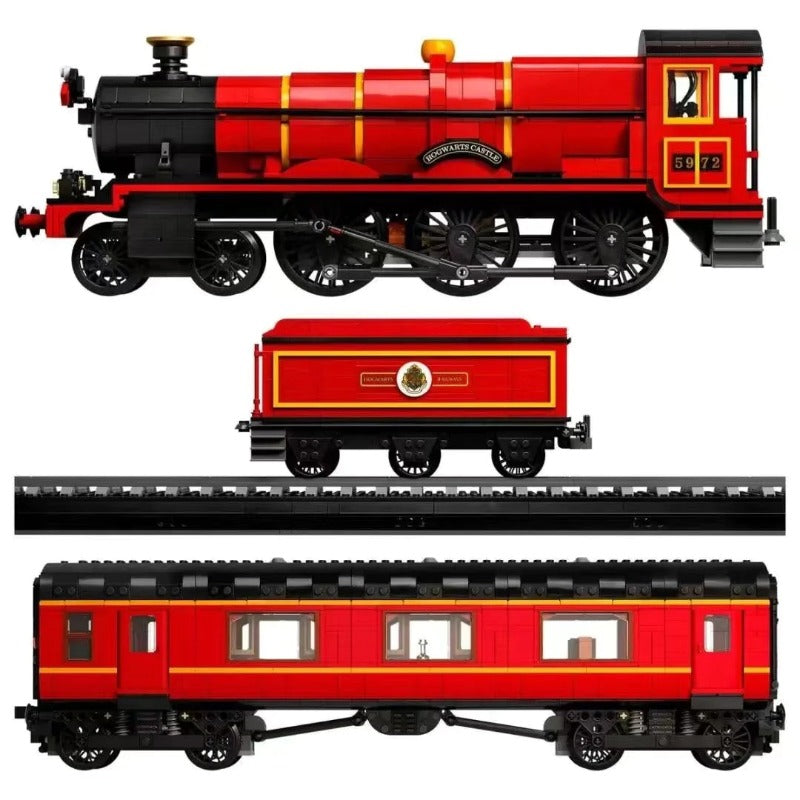 5129PCS Harry Potter Hogwarts Express Train Building Blocks Set - Compatible with LEGO 76405, Collectible Model for Kids & Adults, Perfect for Gifts, Display & Creative Play