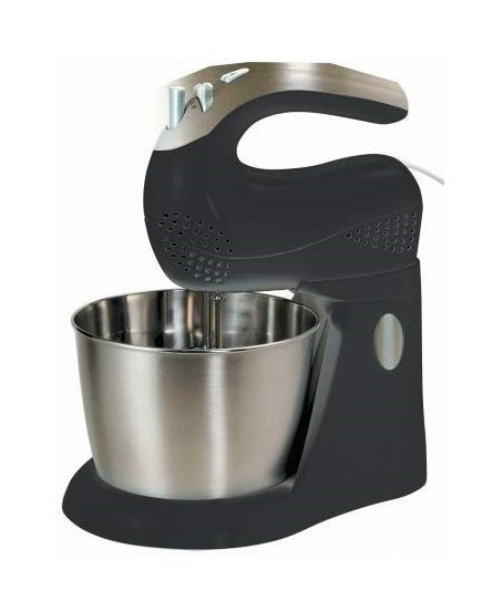 Frigidaire FD5121 250 Watt Stand Mixer with Bowl - 220V Heavy Duty Electric Kitchen Mixer for Baking, Dough, Cake & Cookie Making - Perfect for Home & Professional Bakers