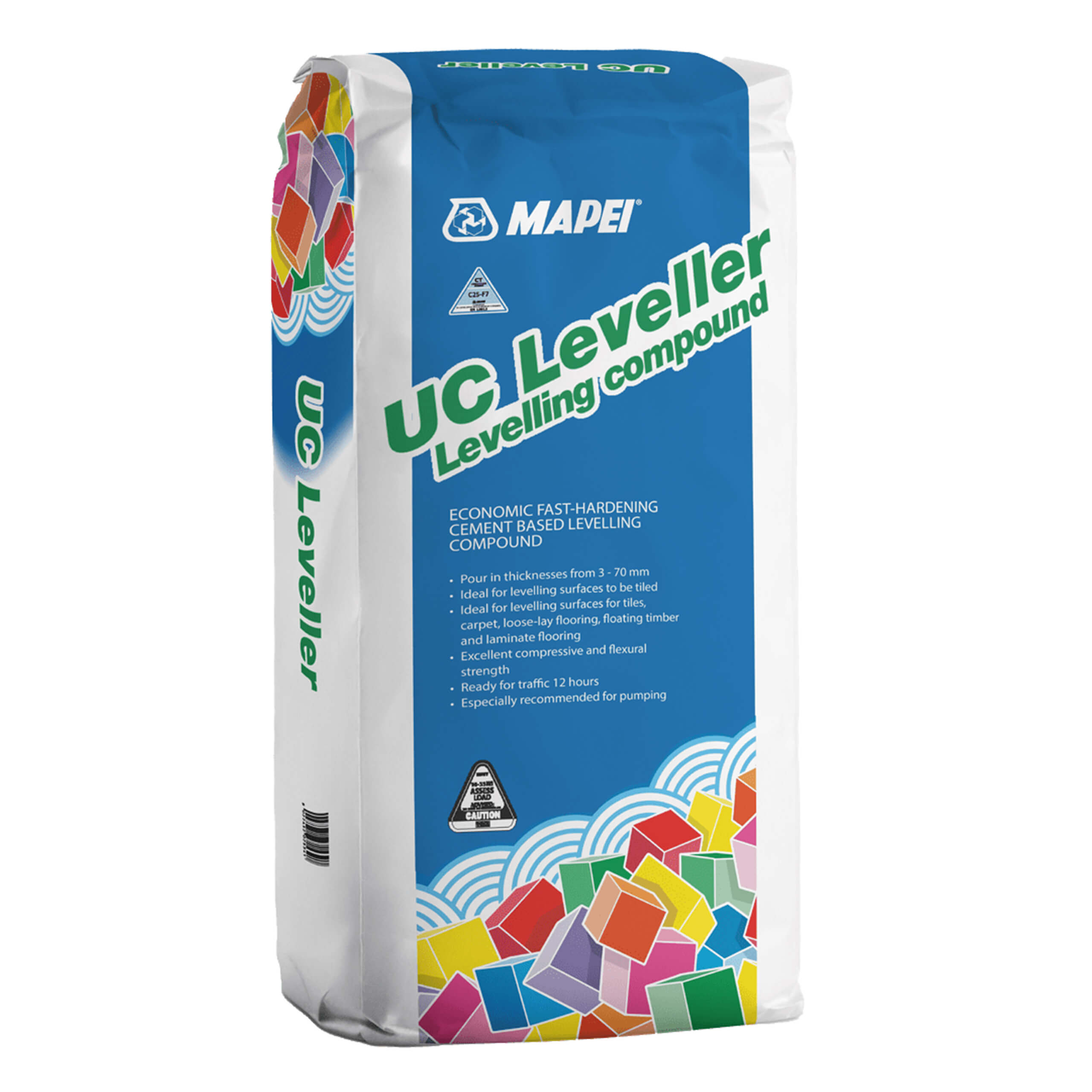 Mapei UC Leveller - Self-Leveling Floor Compound for Smooth, Even Surfaces - Perfect for Home Renovation, Tile Installation & Concrete Repair