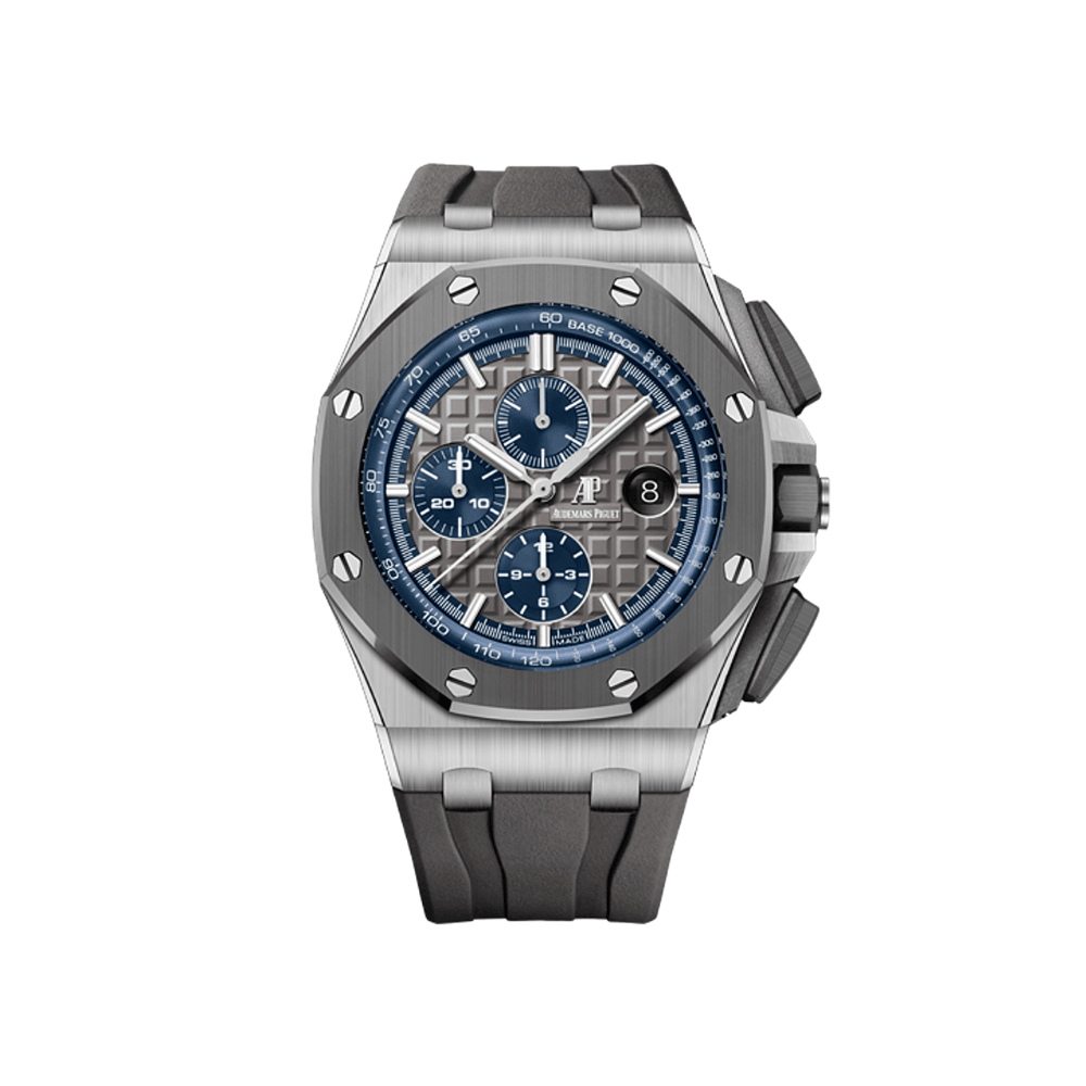 Audemars Piguet Royal Oak Offshore 26400IO.OO.A004CA.02 Automatic Chronograph Men's Watch - Titanium Case, Grey Dial, Self-Winding Movement (2020 Model) - Perfect for Luxury Collectors & Business Professionals