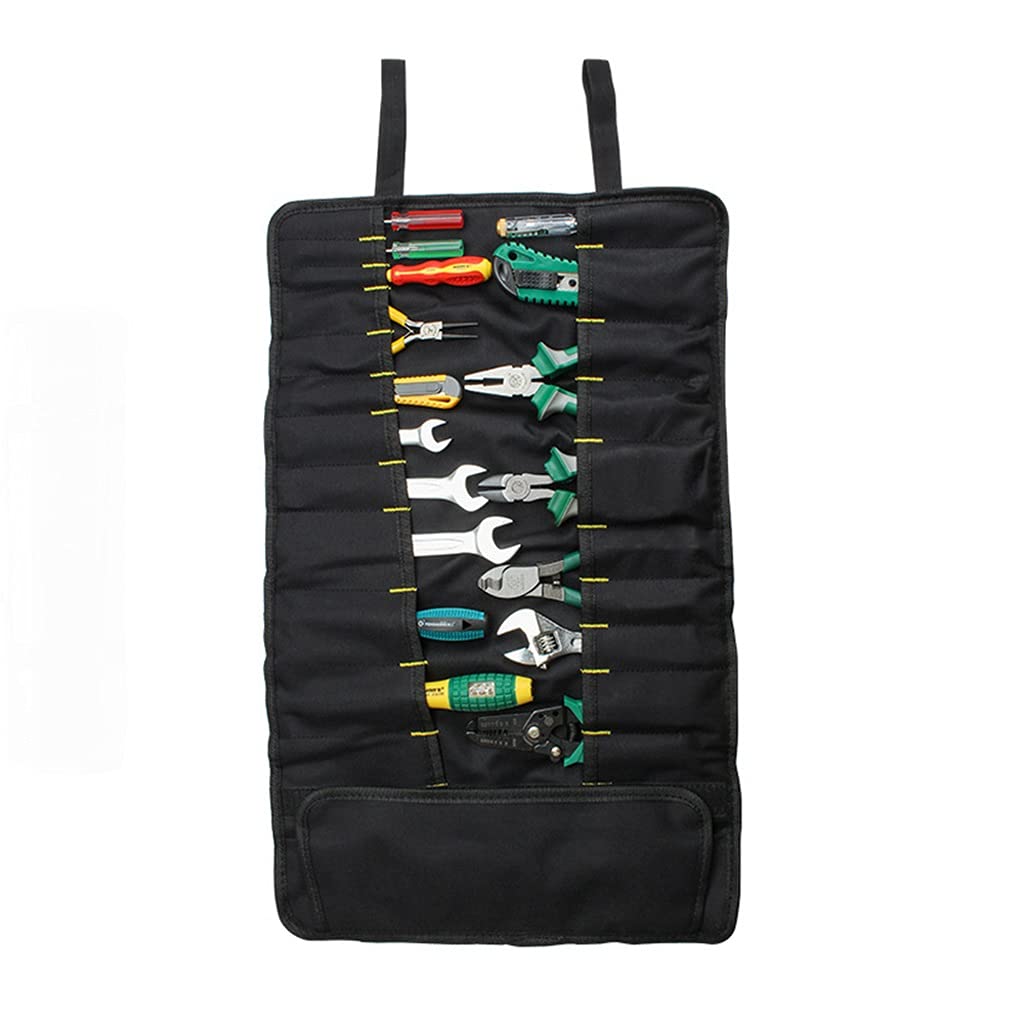**Portable Drill Set Tool Bag Organizer - Roll Up Pouch with Multifunctional Reel Kit for DIY, Construction & Home Repair - Durable Tote Carrier & Sling Holder for Easy Storage & Transport**